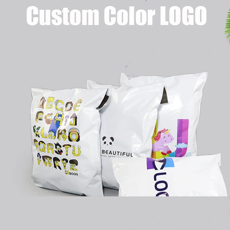 Multi-color Volledige Afdrukken Custom Logo Poly Mailer Kleding Mailing Verzending Verpakking Tassen Polymailer