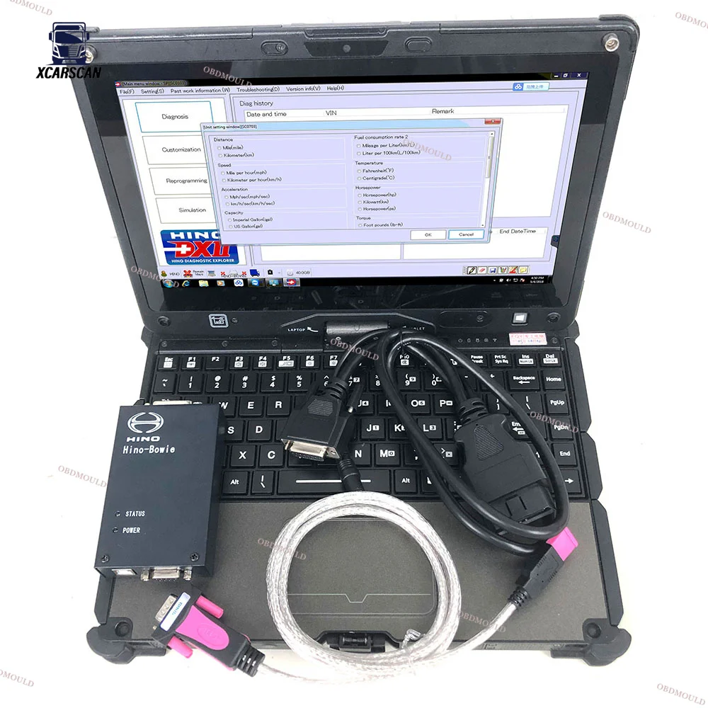 

Диагностический инструмент V3.16 для Hino Bowie с диагностическим сканером Hino Diagnostic Explorer и ноутбуком Getac V100