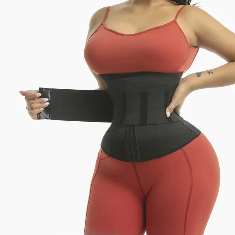 

Zipper Waist Trainer Trimmer Corset Women Slimming Sheath Flat Belly Snatch Me Up Bandage Wrap Fitness Girdle Detachable Belt