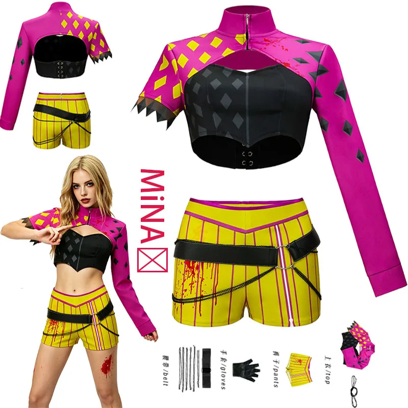 Jeu d'anime KILL Daylight ‌ MiNA ‌   Costume de cosplay pour Halloween, spectacle sur scène, animation, exposition, pour femmes, hautement répliqué