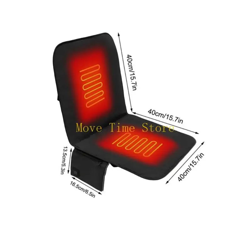 Almohada calefactora transportable reciclable 92ME con termorregulación triplicada para sillas y soportes césped