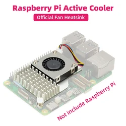 Raspberry Pi Active Cooler with Adjustable Speed Cooling Fan Metal Heatsink Radiator for Raspberry Pi 5