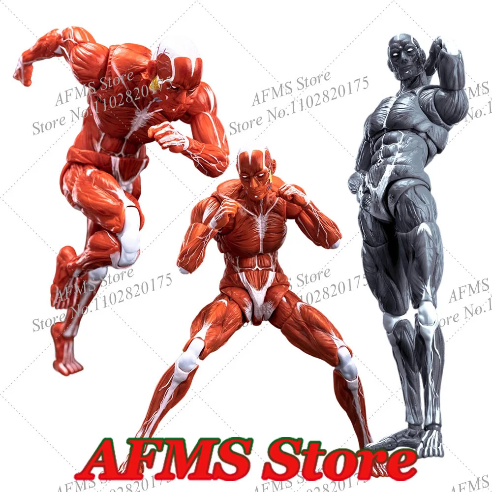 

KEEPGOING 1/12 Scale Collectible Figure Human Muscle Model 6" Action Figure Soldier Skeleton Model Medical Artist Drawing Toys