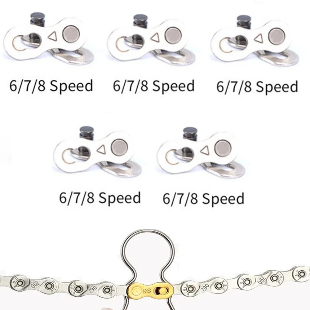 6/7/8 Speed Universal Bicycle Chain Connector Mountain Road Bike Chain Quick Link Connecting Master Cycling Part