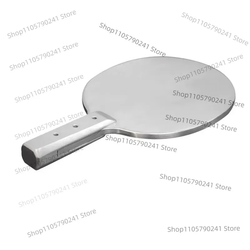 Heavy Table Tennis Paddle Stainless Steel Weighted Training Racket for Strength Building Fitness Sports Equipment