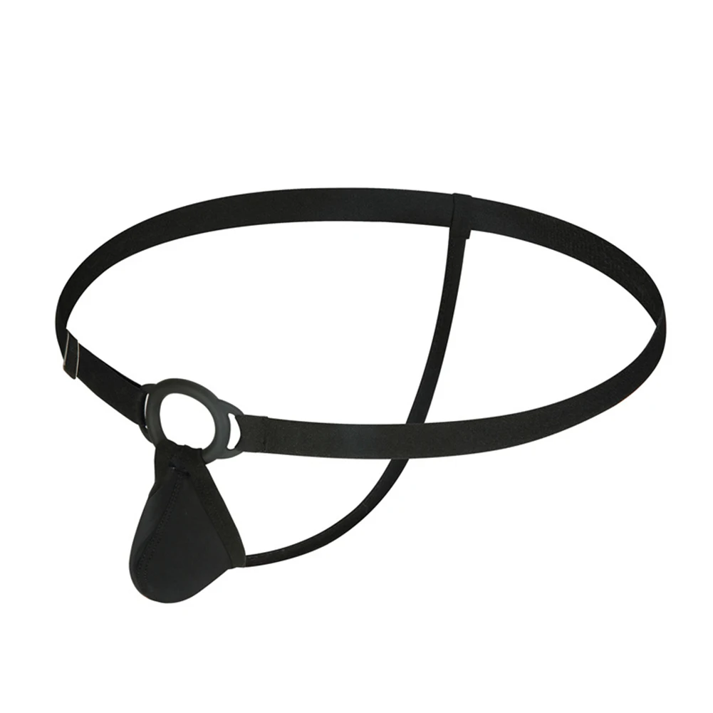 

For Adult Parties Cockring Underwear Elastic Strap Underpants Black Thong For Men Jockstraps Black Underwear Men\\'s Sexy Thong