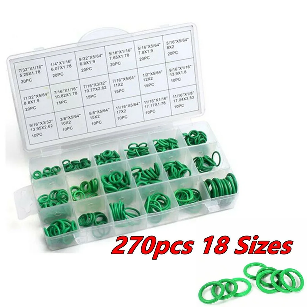 

Automotive O Ring Washer Set 270PCS Nitrile Rubber Gasket Kit for Effective Sealing in Cars and Household Uses