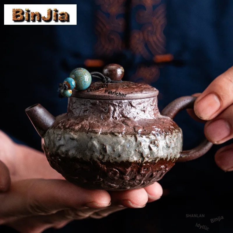 

100 мл Kiyomizu-yaki Kiln Change Маленький поясной чайник Zen Чайный заварочный горшок Чайник с ситечком Пуэр Китайский чайный сервиз Подарочный