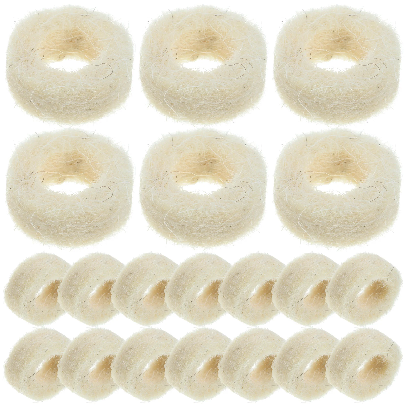 

100 Pcs Felt Washers With Holes Felt Washer Gasket 20x5x5mm Oil Sealing Suction Pads Mechanical Screw Replacement