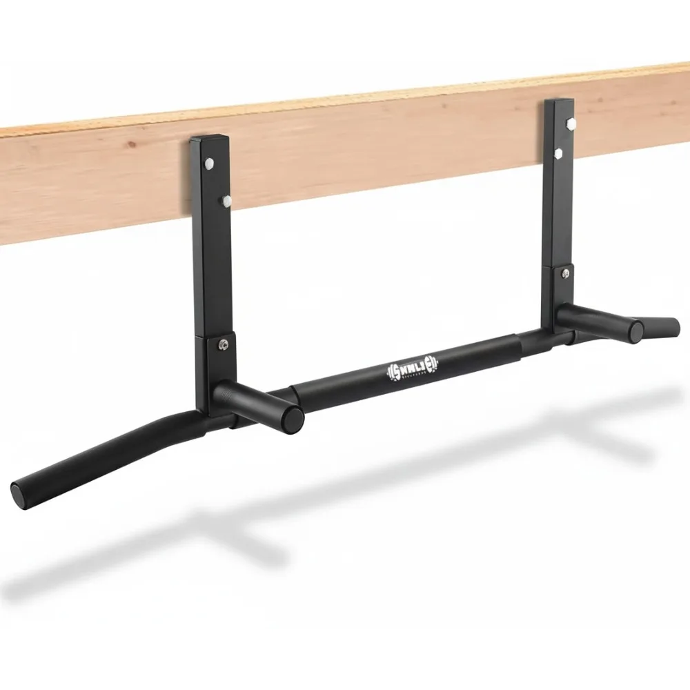 قضيب سحب مثبت على الرافعة شديد التحمل، قضيب ذقن بسقف عريض 42 بوصة لصالة الألعاب الرياضية المنزلية مع سهولة التركيب #1