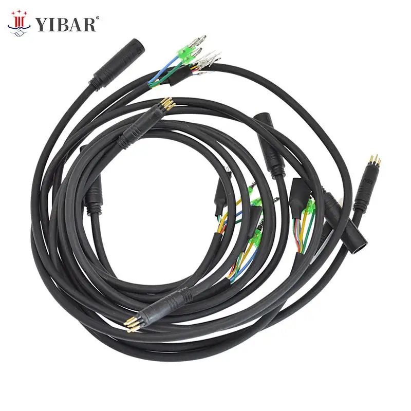 Cable de extensión de Motor de bicicleta eléctrica, conector hembra a macho, accesorios para e-bike, 9 pines, M6/M10