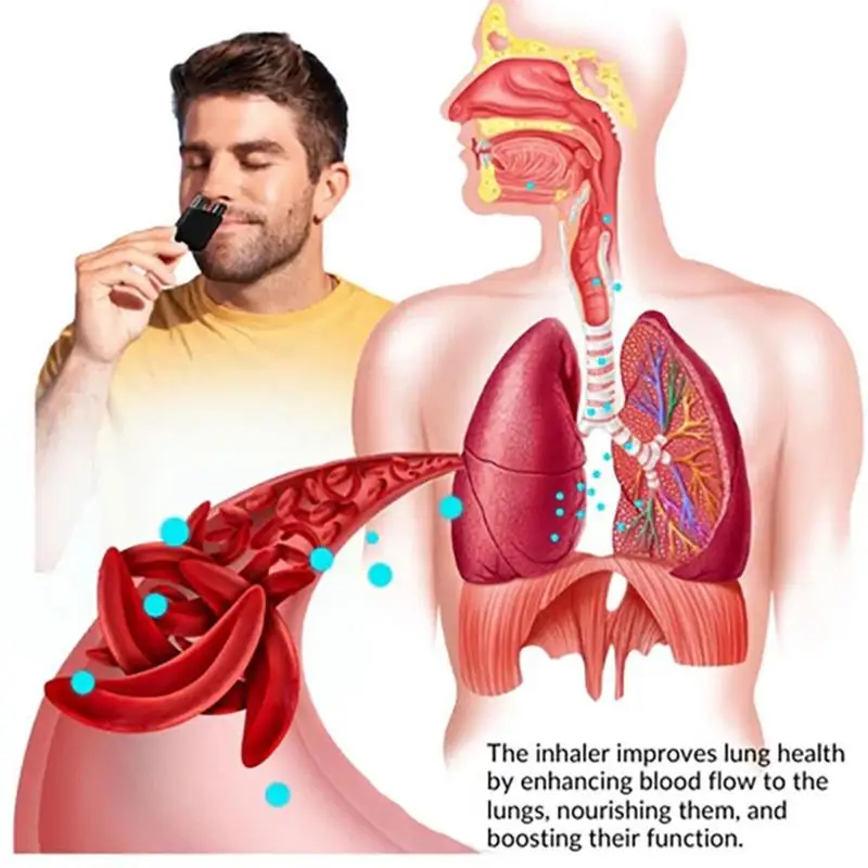 Leverlucht Nasale Inhalator Dubbel Gat Diffuser Sniffer Voor Nasale Reiniging Kruidenreparatie Neusdoos Snel Natuurlijk Langdurig