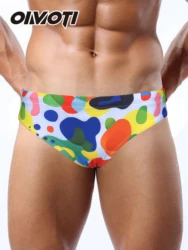 Men's sexy swimming briefs  Hot spring pants  High elastic swimming trunks