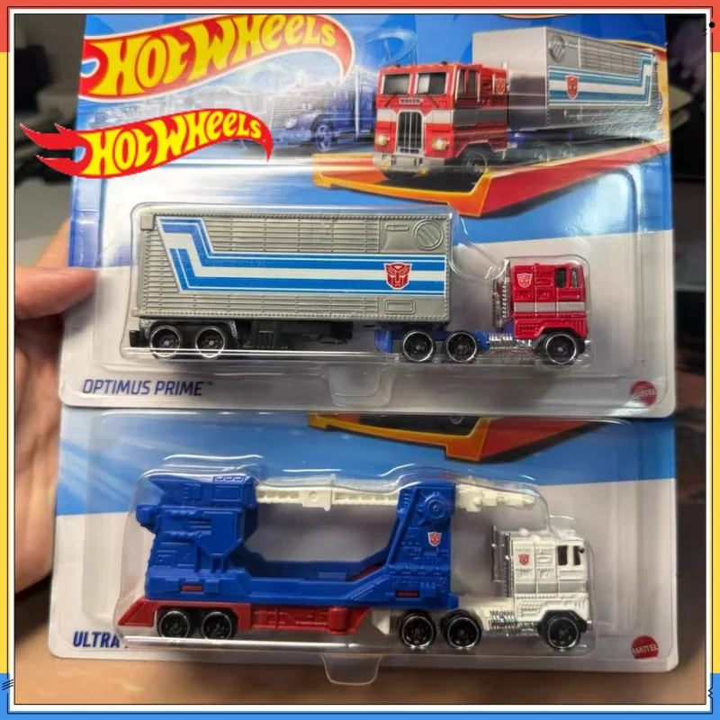 

Новые трансформеры Hot Wheels Transformerstrack Fleet Optimus Prime Ultra Magnus Volvo 240 Drift 1/64, литая под давлением модель автомобиля, игрушка в подарок