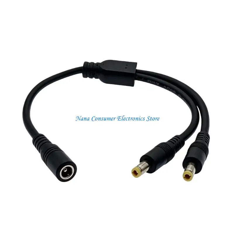 G7NE Power Splitter Y Cable, 1 to 2 DC5525 Indoor Cord for Camera Lighting, Electronics Projects, and Home Workshop Wiring Tasks