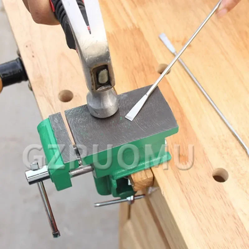 Multi-function Table Bench Vice table bench clamp Large Anvil Table  Vise Flat Tapping Pliers Jig DIY Household  Mini Hand Tools