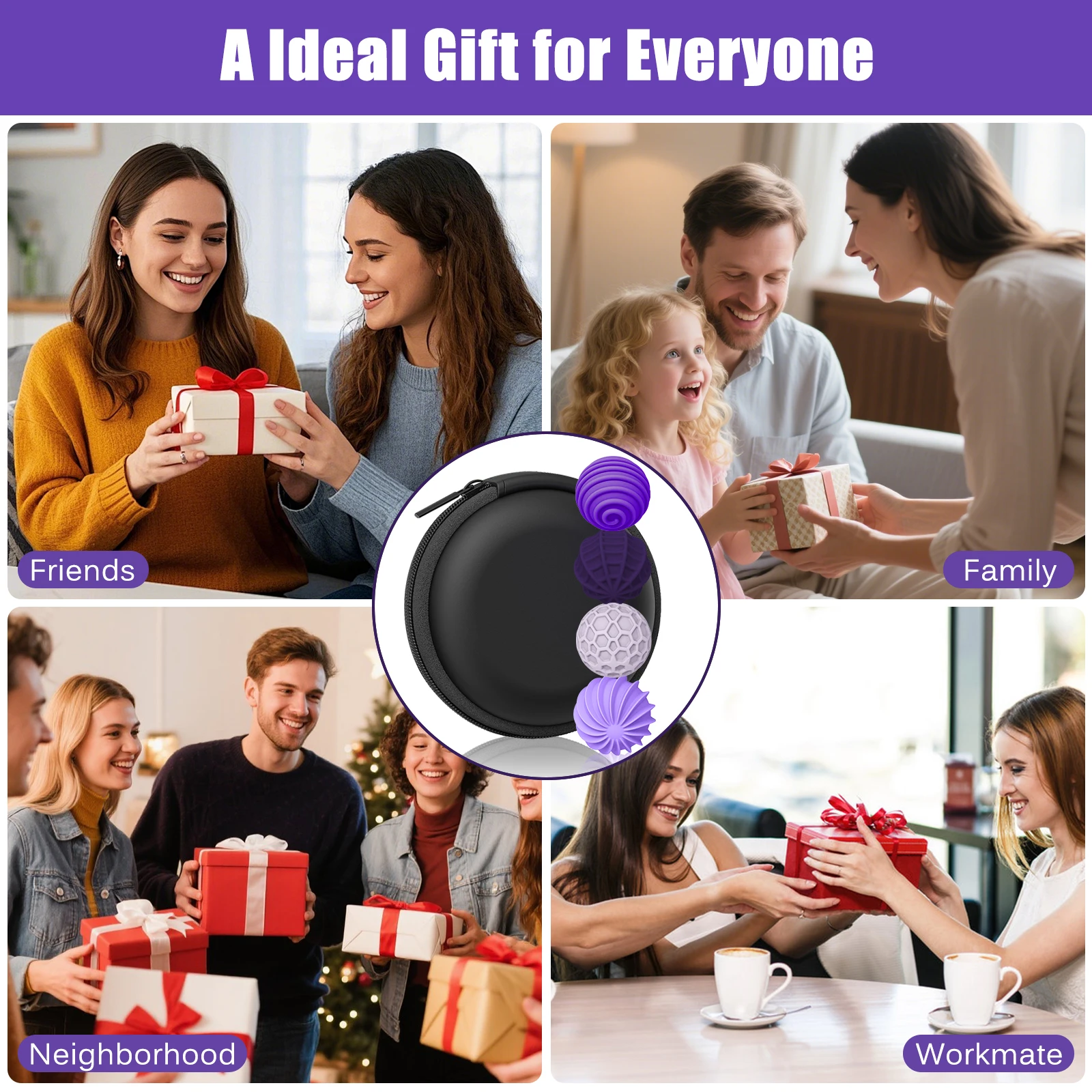 Boules sensorielles magnétiques en Silicone, jouets anti-Stress pour adultes et enfants, anxiété, autisme, outils de thérapie sensorielle apaisants