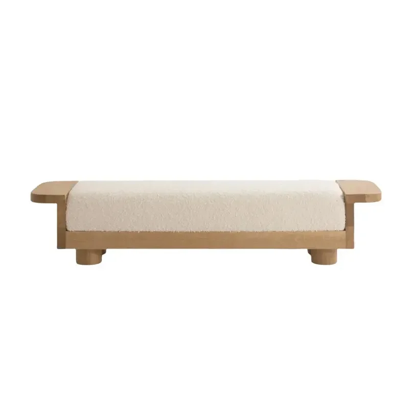 A13 Wabi Sabi Simple Shoe Changing Stool Log Wind Living Room Sofa Stool Bed And Breakfast Bedroom Bedside Cloakroom Bench
