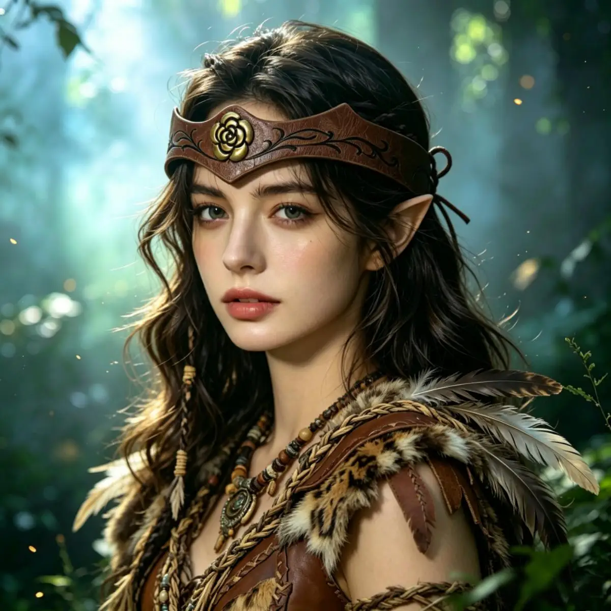 Medieval Headpiece Embossed Faux Leather Headband Adjustable Renaissance Cosplay Costume Ren Faire Accessories