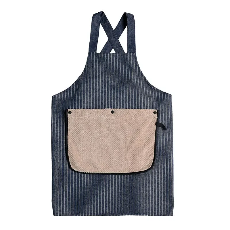 Home Kitchen Removable Towel Hand Wipe Apron Suitable for Kitchen Restaurant Waiter Workwear Convenient and time-saving