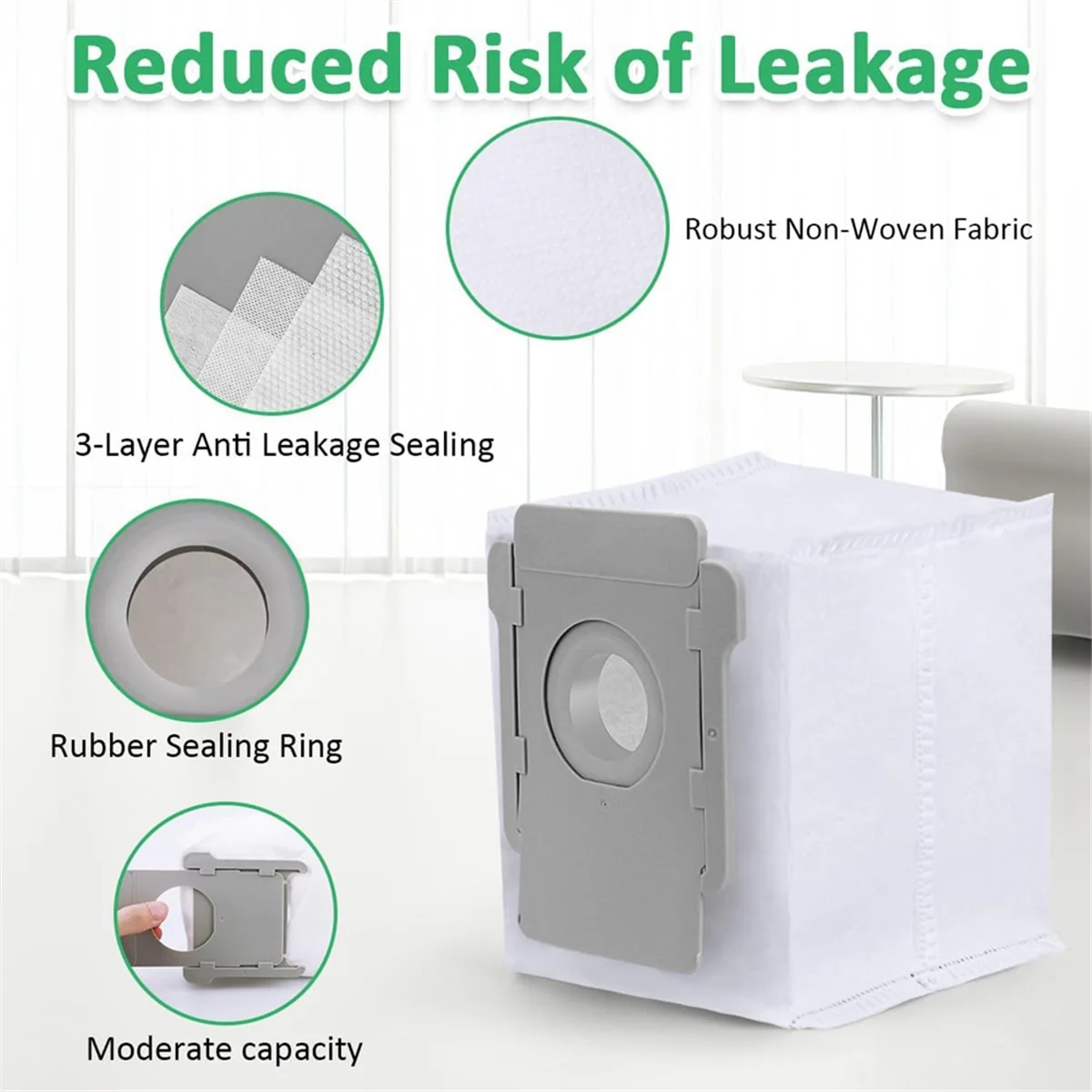 Мешки для удаления грязи для моделей IRobot Roomba E, I, & J I1+, I3+, I4+, I5+, I7+, I8+, J5+, J7+, J8+, J9+, Combo J7+ J9+_A66K