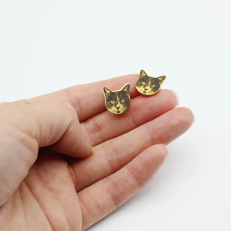 Customized pet avatar earring accessories