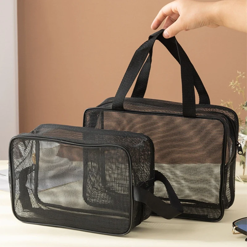 

Buy Now Travel Storage Bag Full Mesh Mesh Cosmetic Storage Bag Portable Hand Washing Bag