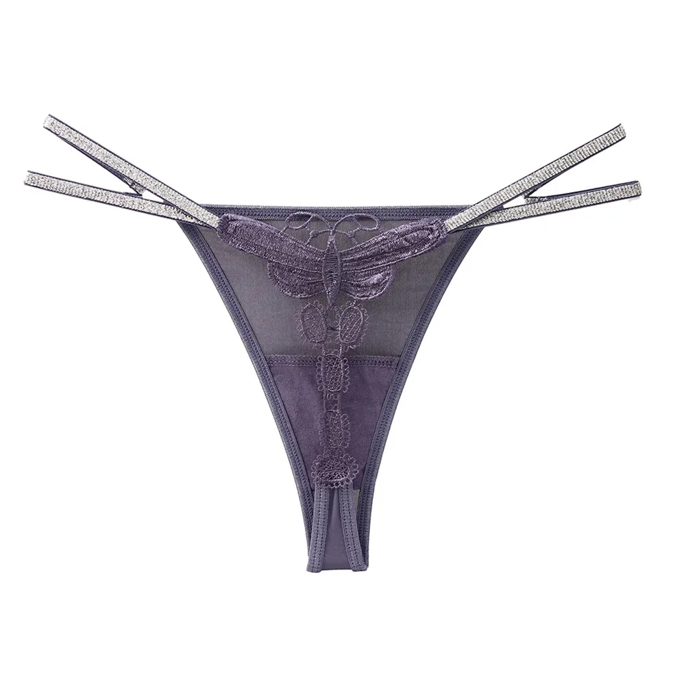 Codzienne domowe spanie Damskie brokatowe majtki Uwodzicielskie stringi Casual Wszystkie pory roku Oddychające Średnia elastyczność Bezszwowe