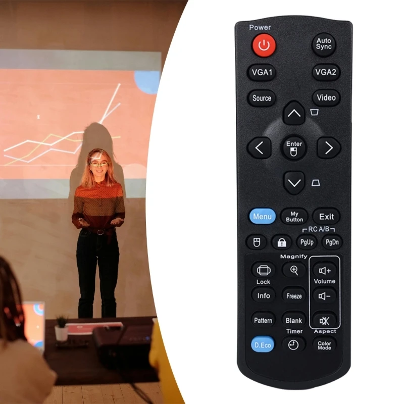استبدال INFRARE التحكم عن بُعد مناسب لـ PJD5533W PJD6223 PJD6253 PJD7820HD PJD7822HDL VS14295 Projector Models