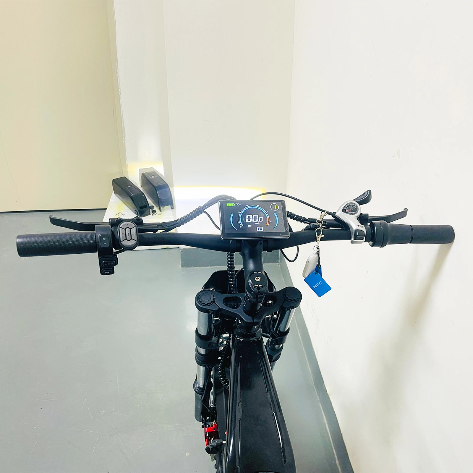 RRE Mountain Electric Bike Bici Bicicleta Electrica Stealth Bomber Electric Mountain Bike with Burglar Alarm Adult Electric Bike