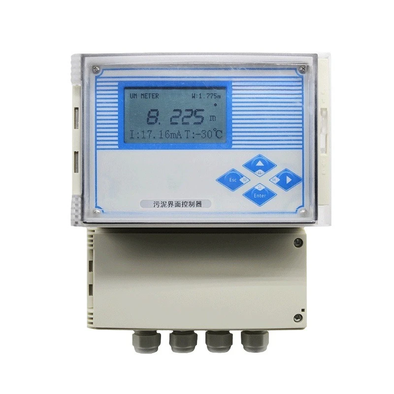 Industrial sludge interface detector, sludge thickness depth volume