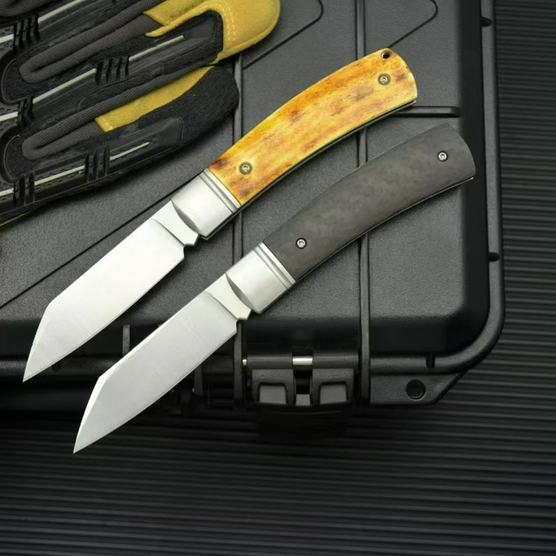 

Hot style Pocket Folding Knife14C28N Stell blad Carbon fiber CF/Bone Handl edc multitool knives outdoo bushcraft tactical knife