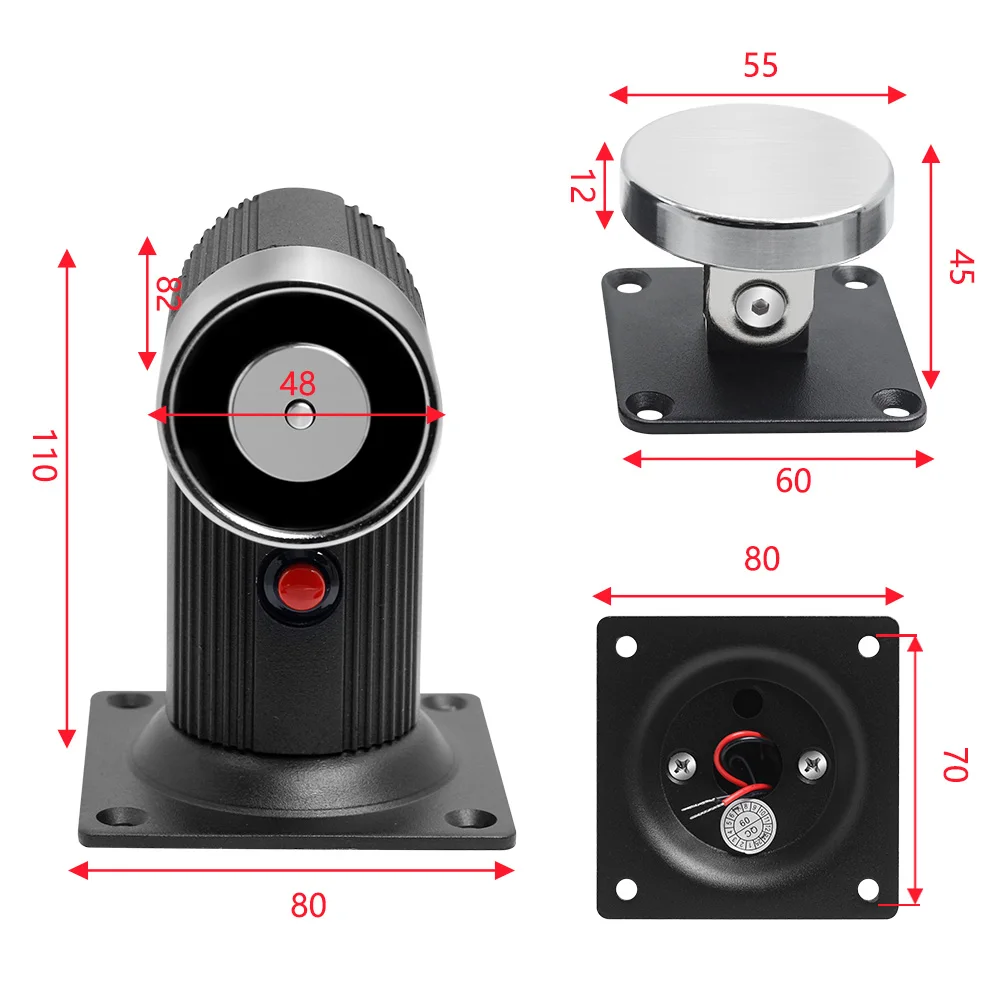 حامل باب كهرومغناطيسي مثبت على الأرض DC12V 24V عالي الجودة لباب مقاوم للحريق