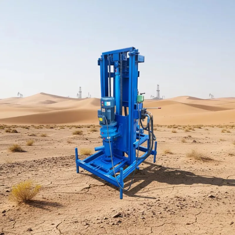 Customized Electric Motor Powered Water Well Drilling Rig Torque Rotary Head Portable Structure Efficient Deep Borehole Drilling