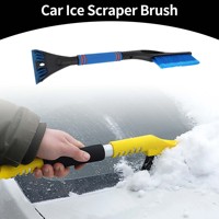 UXCELL 60x11cm Universal Car Ice Scraper Brush with Broom SUV Snow Frost Remover for Car Truck Windscreen Side Window Anti Crash