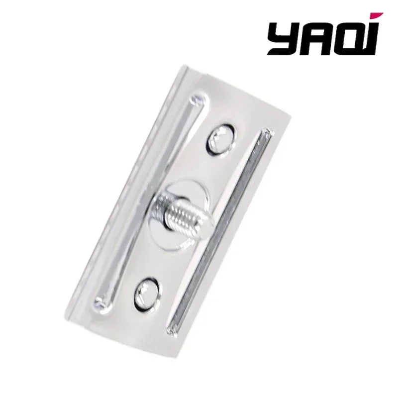 Stainless Steel Razor YAQI Chrome Color Scalloped Bar Double Edge Mens Safety Razor Head Without Logo Men Shaving Products