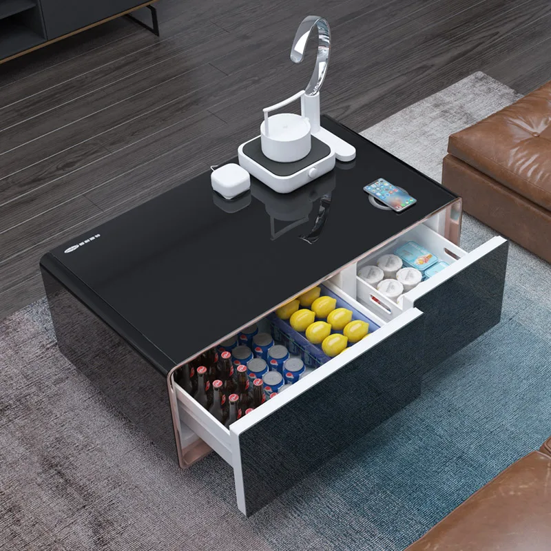 Modern Design refrigerator cooling Electric square smart Coffee Table