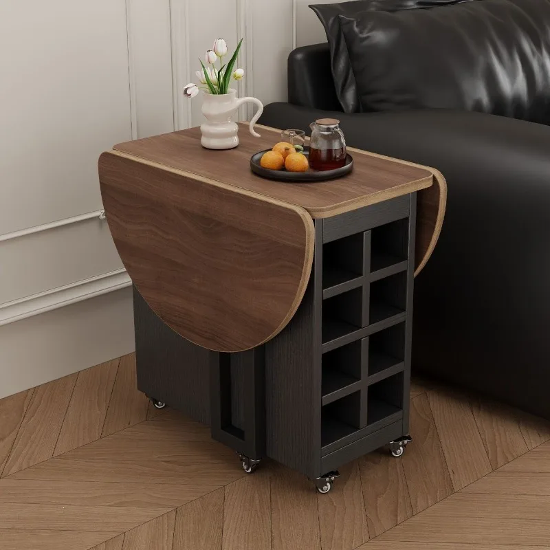 Coffee table household small apartment installation-free solid wood with stool side cabinet living room simple sofa side table