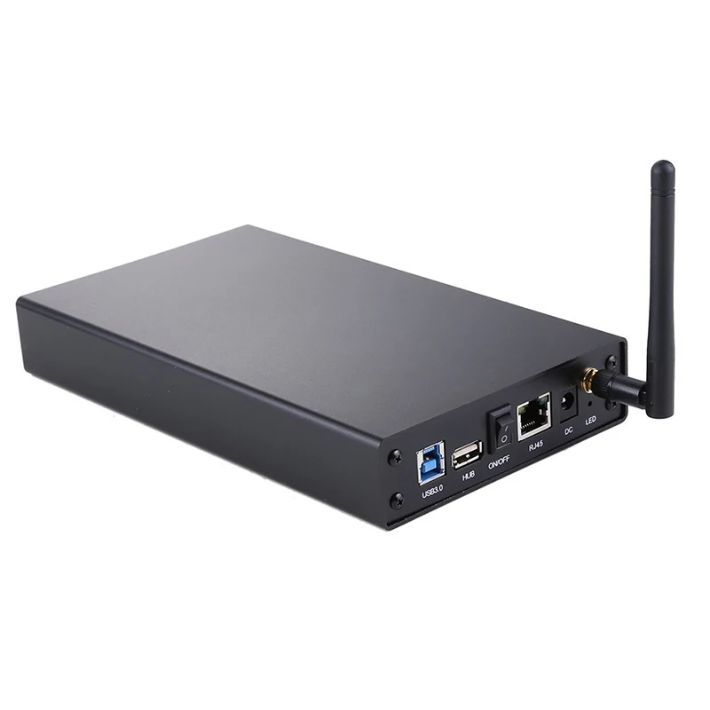 Blueendless BS-U35WF 300Mbps USB 3.0 Wi-Fi Streaming Server 3.5" External Hard Drive HDD Enclosure &File Server &AP & USB WiFi S