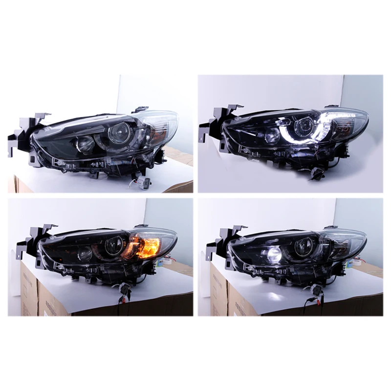 DRL Lamp Car OEM Car Head Light Modify Semi-assembly LED Xenon Headlight for Mazda 6 Atenza 2014 2015 2016