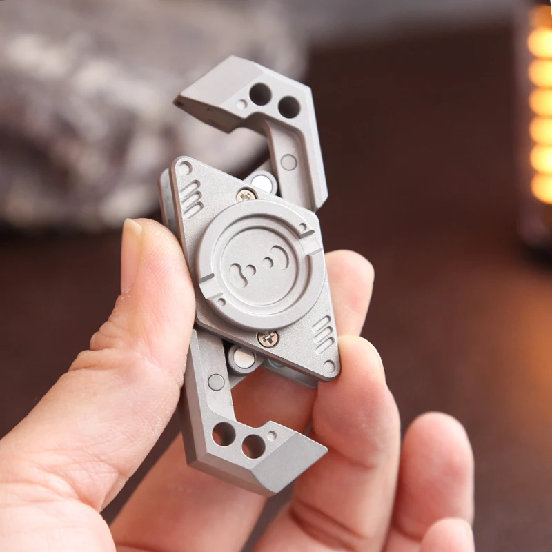 Jing Zhe Fidget Spinner EDC Open-armor Fingertip Gyroscope Fingertip Spinning Top Office Stress Relief Toy Adult Gift