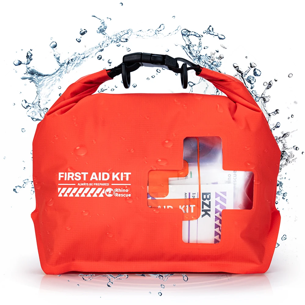 RHINO RESCUE Waterproof First Aid Kit, Lightweight Boat Dry Bag, Emergency Survival Supplies for Outdoor Kayak Floating Swimming