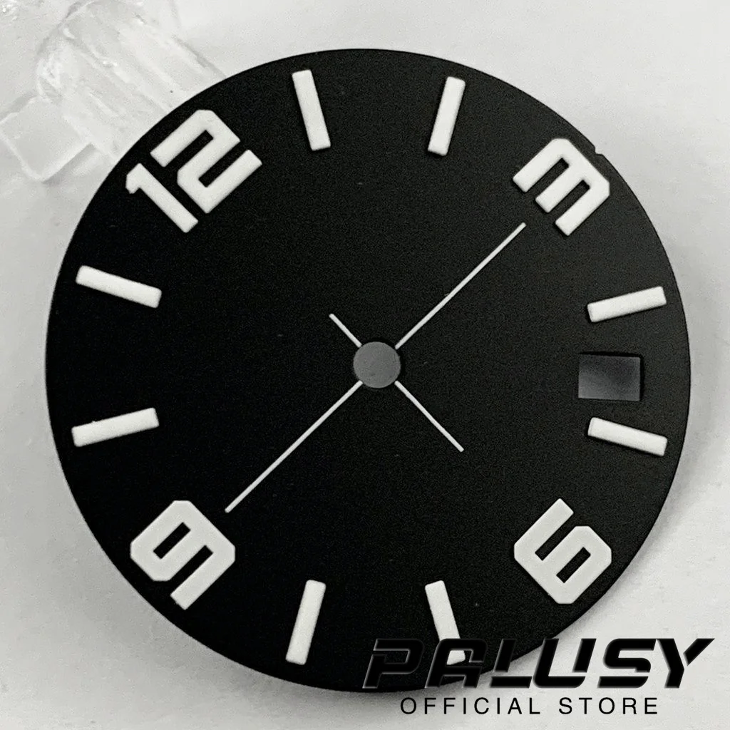 28.5mm Blue Black Watch Dial NH35 Watch Faces For NH35A 4R35 NH70 Movement Replacement Parts