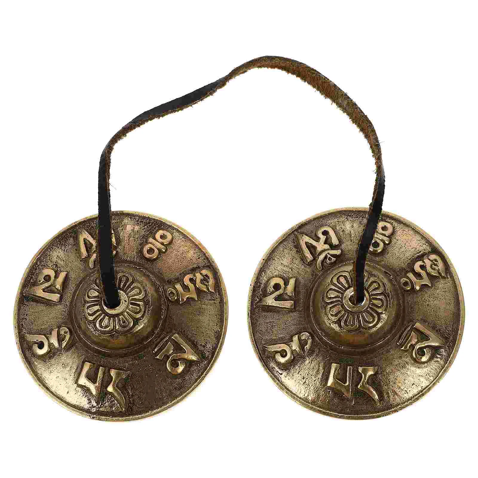 

Large Ring The Bell Mindfulness Cymbal Bells Copper Tibetan Tingsha Cymbals Percussion Instrument