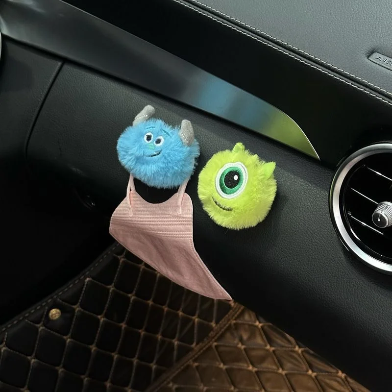 Disney Sullivan big-eyed hook car front row multi-functional sticky hook in-car storage for boys new car gifts car couple anime