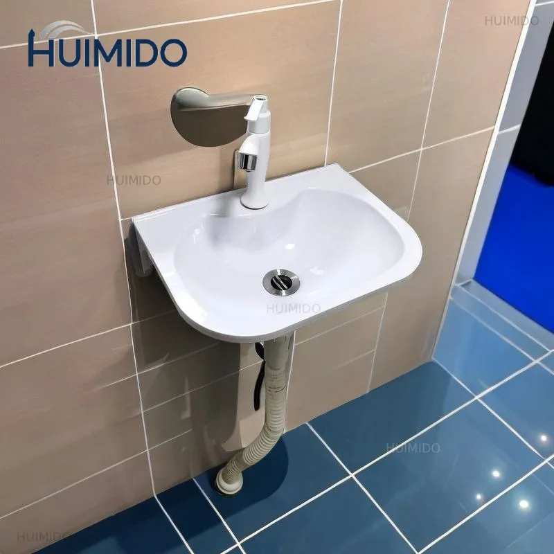 No Punching Wall-mounted Washbasin, Plastic Simple Washbasin, Rental House Washroom, Bathroom, Wall-mounted Sink