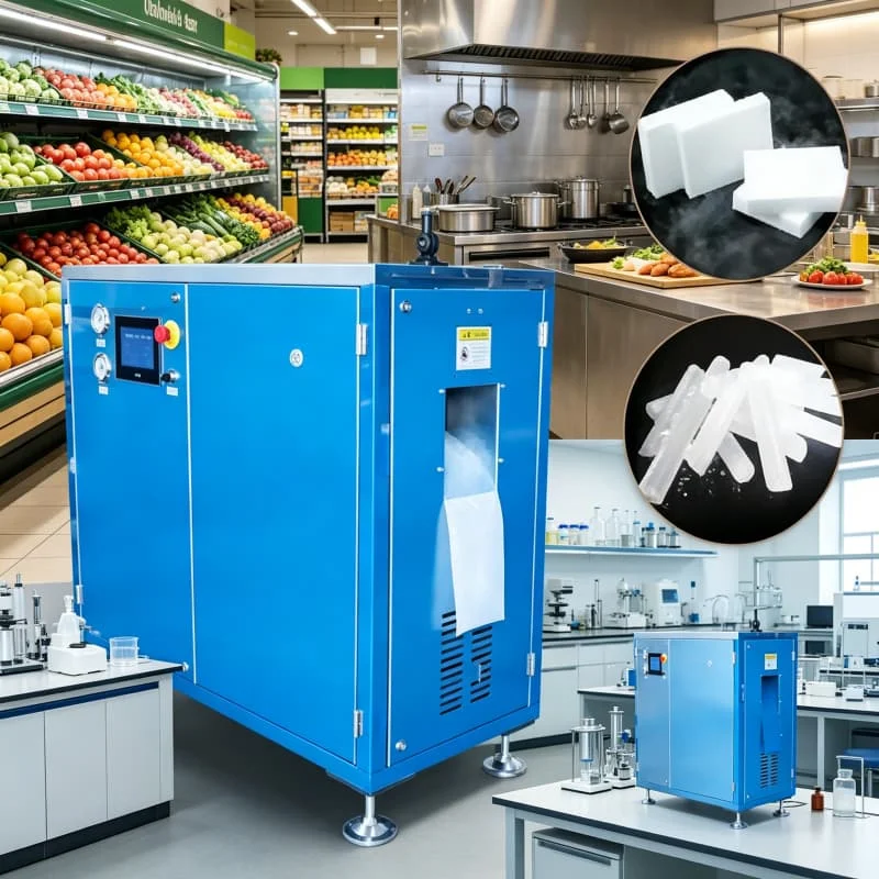 

Dry Ice Granulator Hydraulic Automatic Pelletizer Machine Customized Production For Dry Ice Blasting Cleaning Plastic Mold
