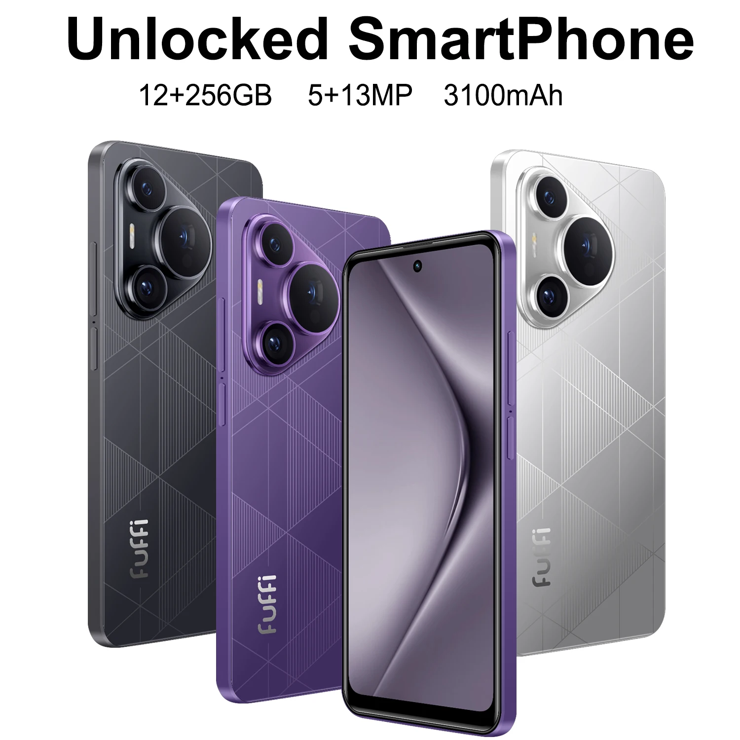 Global Version P80 Pro Smartphone Cellphone Android12 6.56inch Screen,12+256GB 5+13MP Mobile Phone 3100mAh For Google Play Store