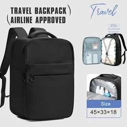 Men Travel Backpack 15.6 inch Laptop Bags Large Capacity Easyjet 45x36x20 Cabin Bag Business Women Waterproof Backpacks Storage