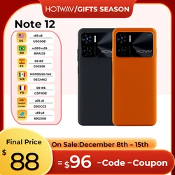 Hotwav-note 12スマートフォン,NFC,Android 13, 6.8インチ,90hz,20w,急速充電,8GB 128GB,48mpリアカメラ,6180mah